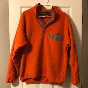Orange Patagonia synchilla men’s M